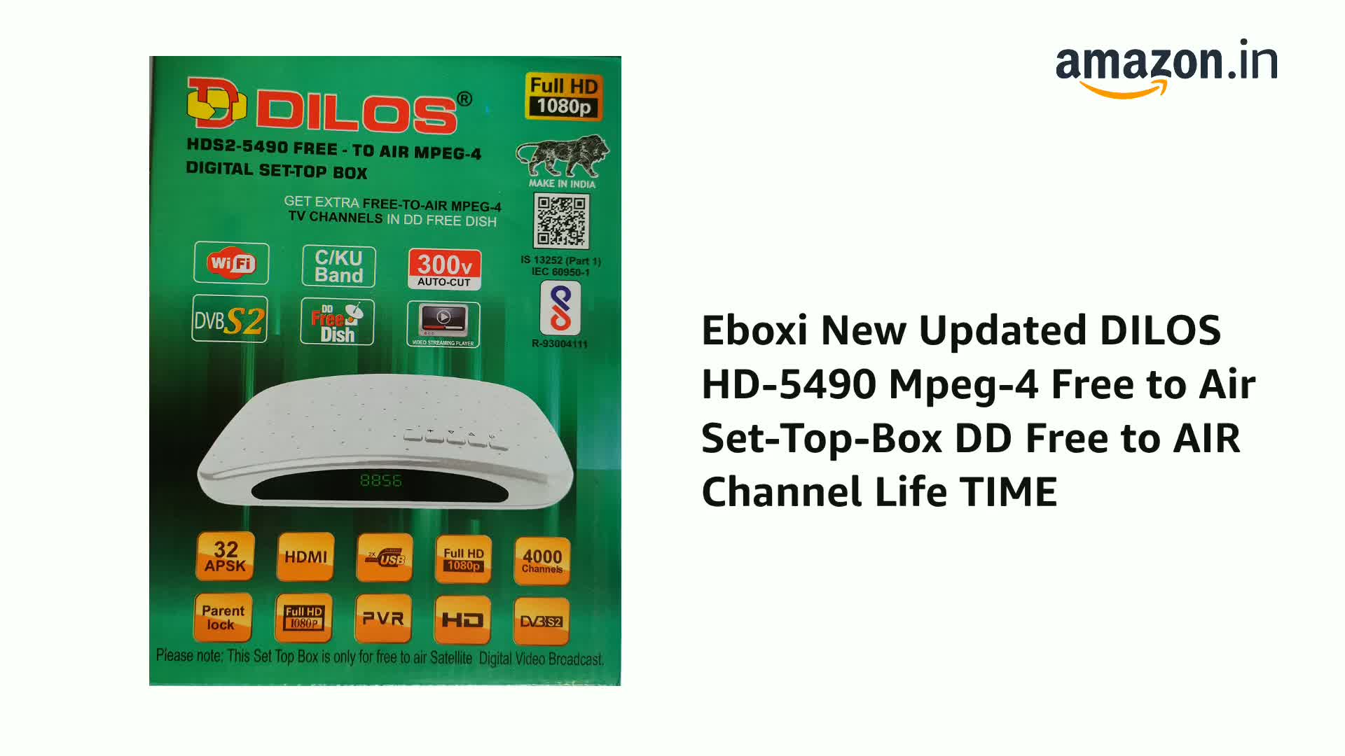 Deepl　リモコン付属 dilos HDS2-5454 HDS2-5490 MPEG-4 SET TOP BOX REMOTE CONTROLLER